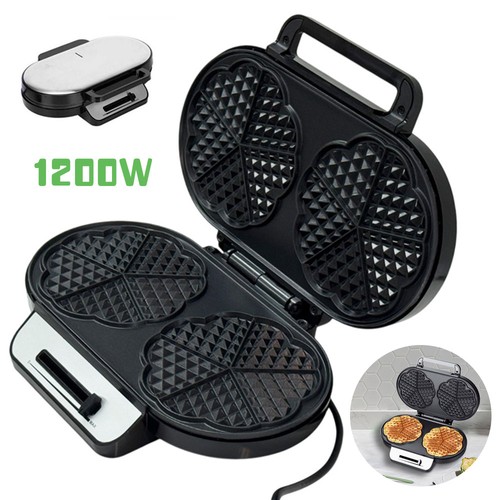 1200w heart shape waffle maker - 1200w,