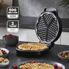 GEEPAS Waffle Maker Iron Heart
