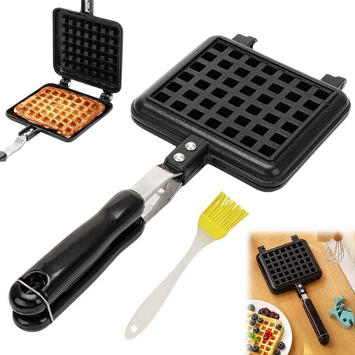 Double sided waffle maker - sided, pan